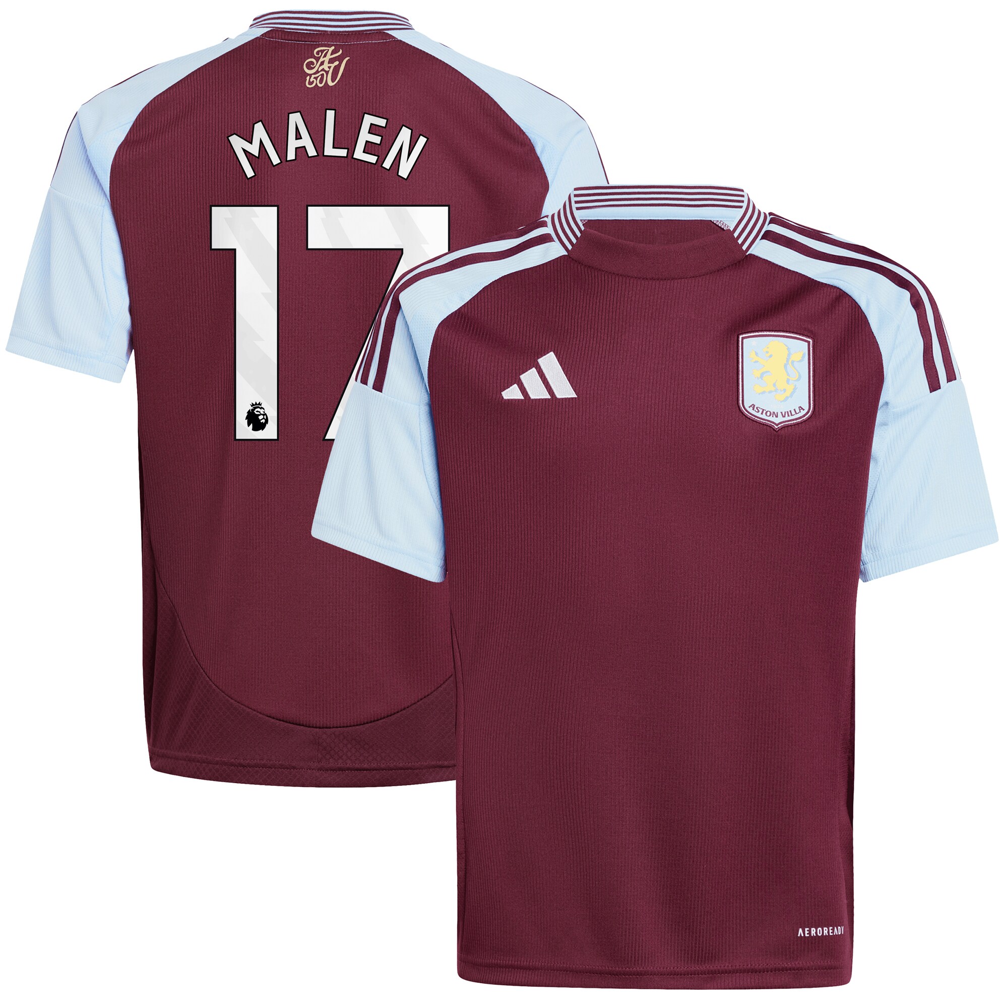 aston villa adidas home shirt 2024-25 – kids with malen 17 printing Collection | Aston Villa Shop Official Jerseys