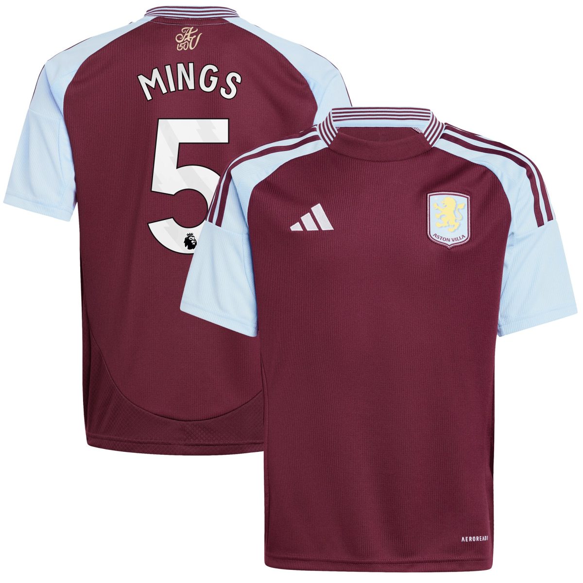 aston villa adidas home shirt 2024-25 – kids with mings 5 printing Collection | Aston Villa Shop Official Jerseys