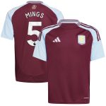 aston villa adidas home shirt 2024-25 – kids with mings 5 printing Collection | Aston Villa Shop Official Jerseys