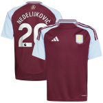 aston villa adidas home shirt 2024-25 – kids with nedeljković 20 printing Collection | Aston Villa Shop Official Jerseys