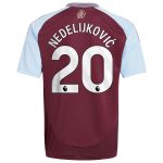 aston villa adidas home shirt 2024-25 – kids with nedeljković 20 printing Collection | Aston Villa Shop Official Jerseys