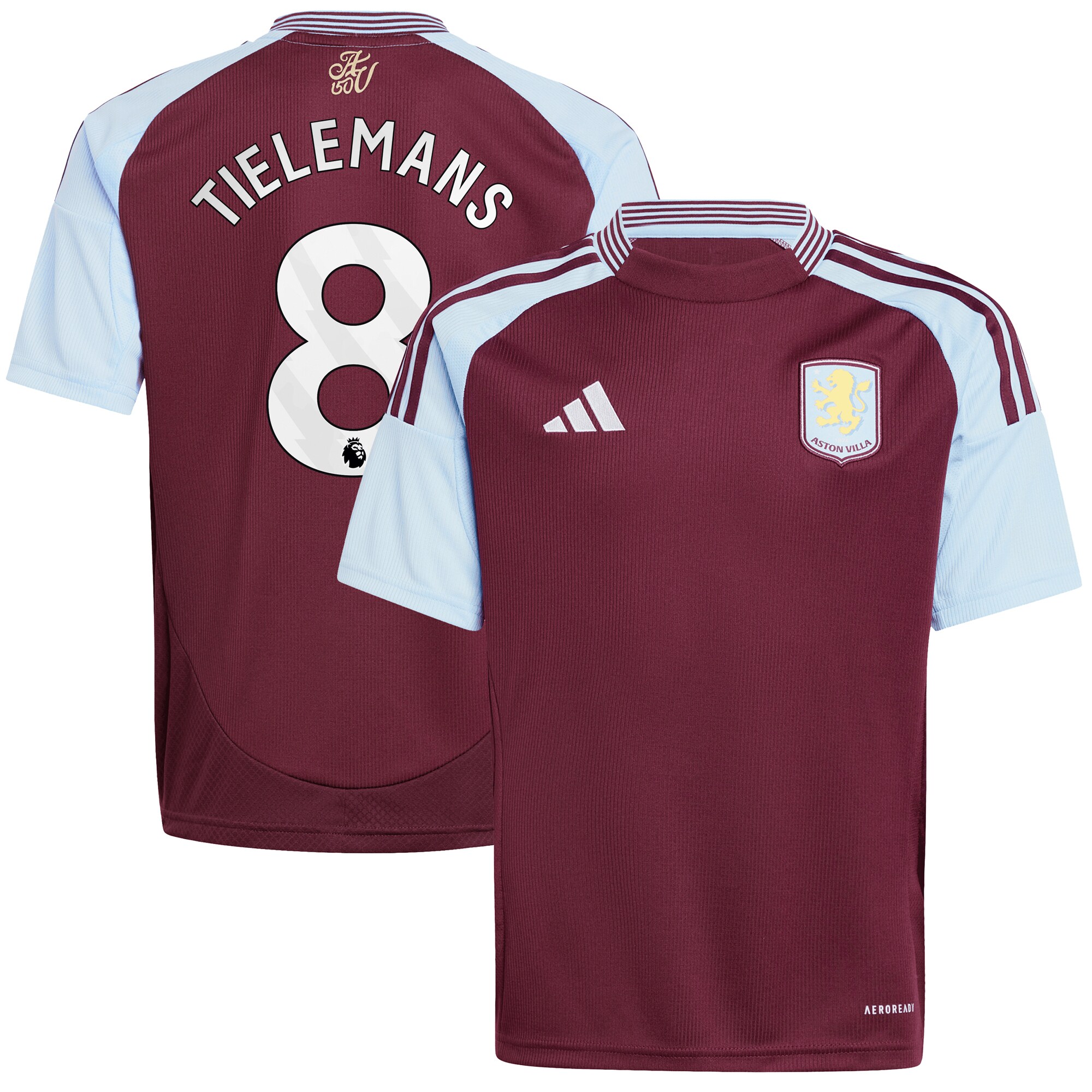 aston villa adidas home shirt 2024-25 – kids with tielemans 8 printing Collection | Aston Villa Shop Official Jerseys