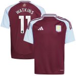 aston villa adidas home shirt 2024-25 – kids with watkins 11 printing Collection | Aston Villa Shop Official Jerseys