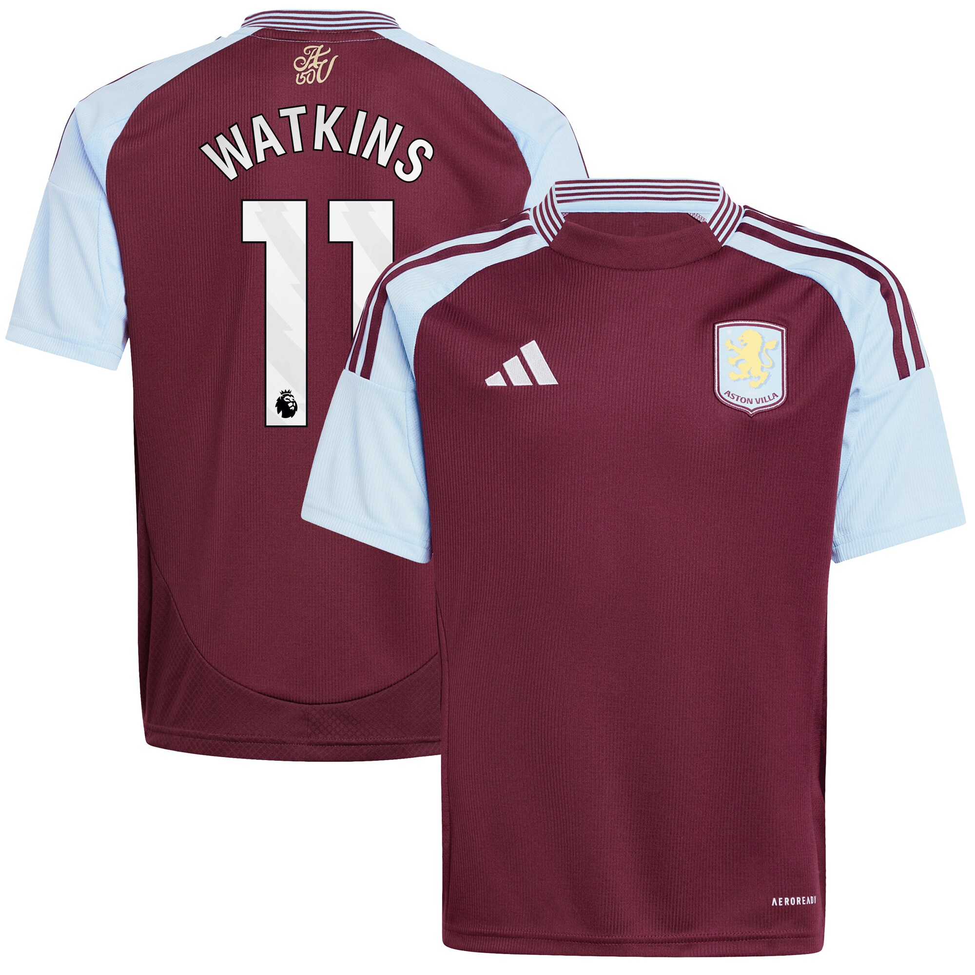 aston villa adidas home shirt 2024-25 – kids with watkins 11 printing Collection | Aston Villa Shop Official Jerseys