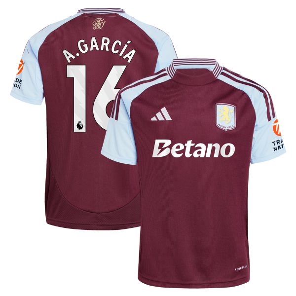 aston villa adidas home shirt 2024-25 with a.garcía 16 printing Collection | Aston Villa Shop Official Jerseys