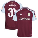 aston villa adidas home shirt 2024-25 with bailey 31 cup printing Collection | Aston Villa Shop Official Jerseys