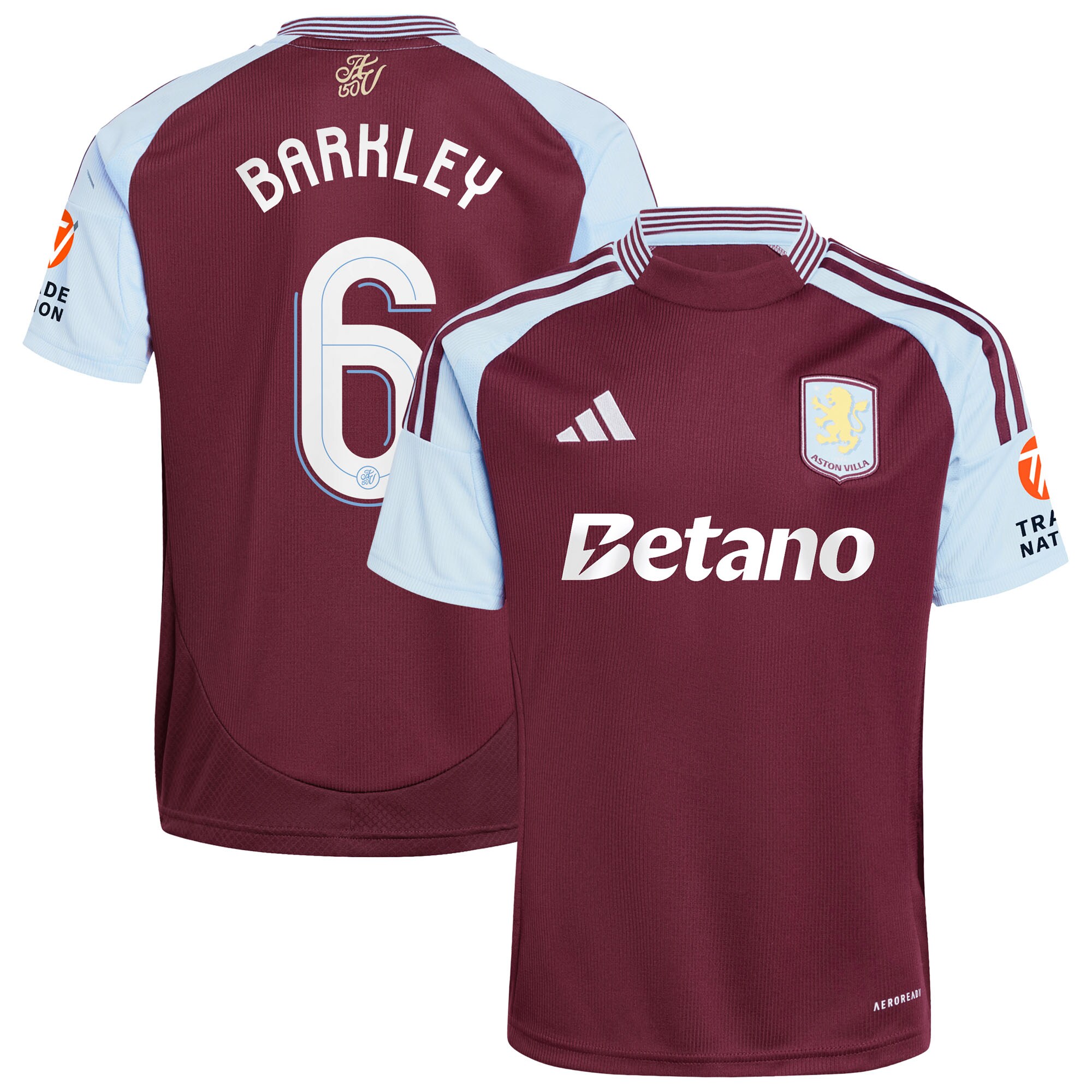 aston villa adidas home shirt 2024-25 with barkley 6 cup printing Collection | Aston Villa Shop Official Jerseys