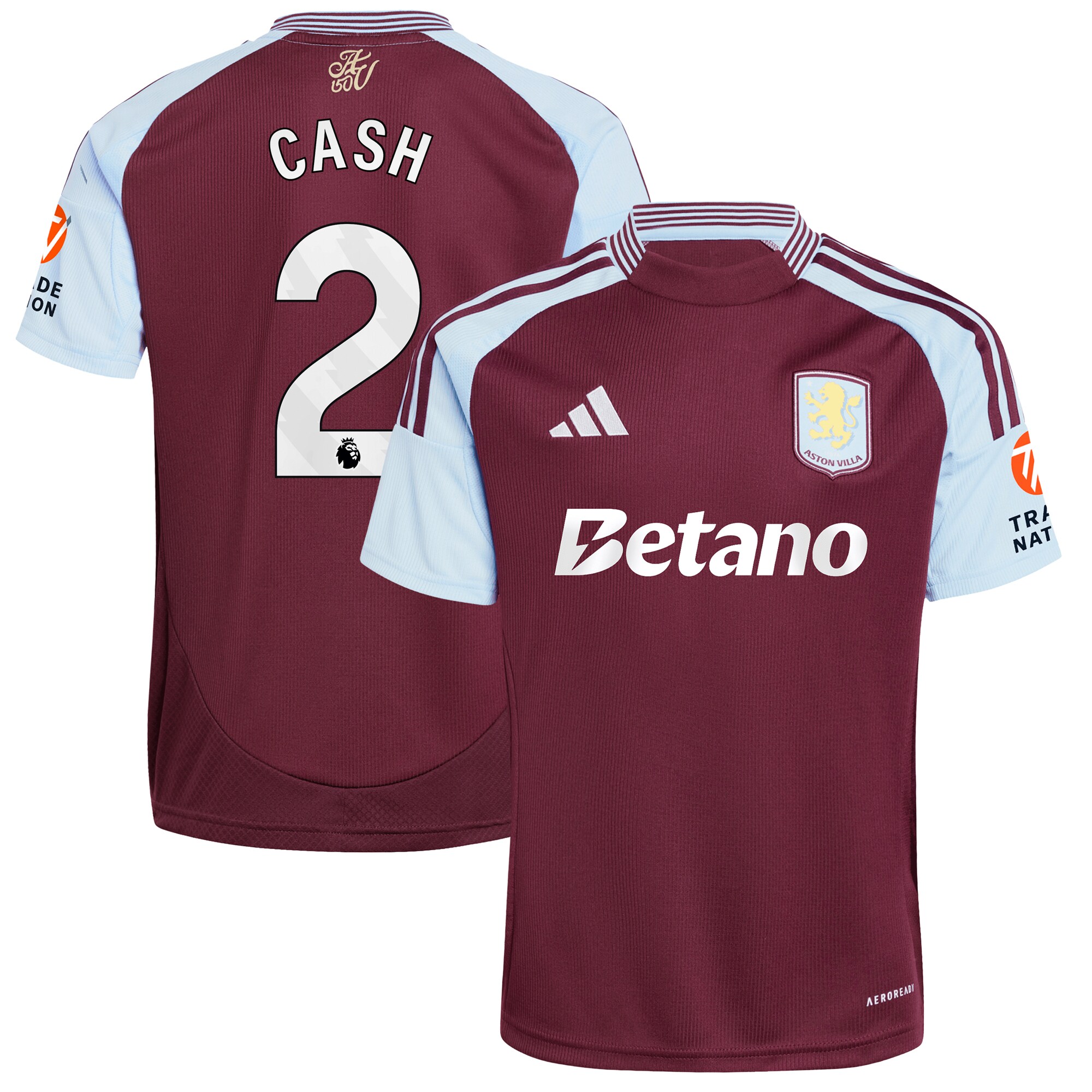 aston villa adidas home shirt 2024-25 with cash 2 printing Collection | Aston Villa Shop Official Jerseys