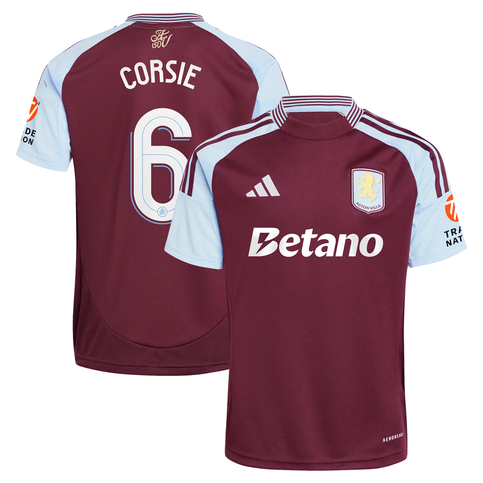 aston villa adidas home shirt 2024-25 with corsie 6 cup printing Collection | Aston Villa Shop Official Jerseys