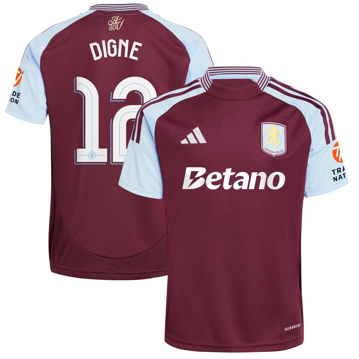 aston villa adidas home shirt 2024-25 with digne 12 cup printing Collection | Aston Villa Shop Official Jerseys