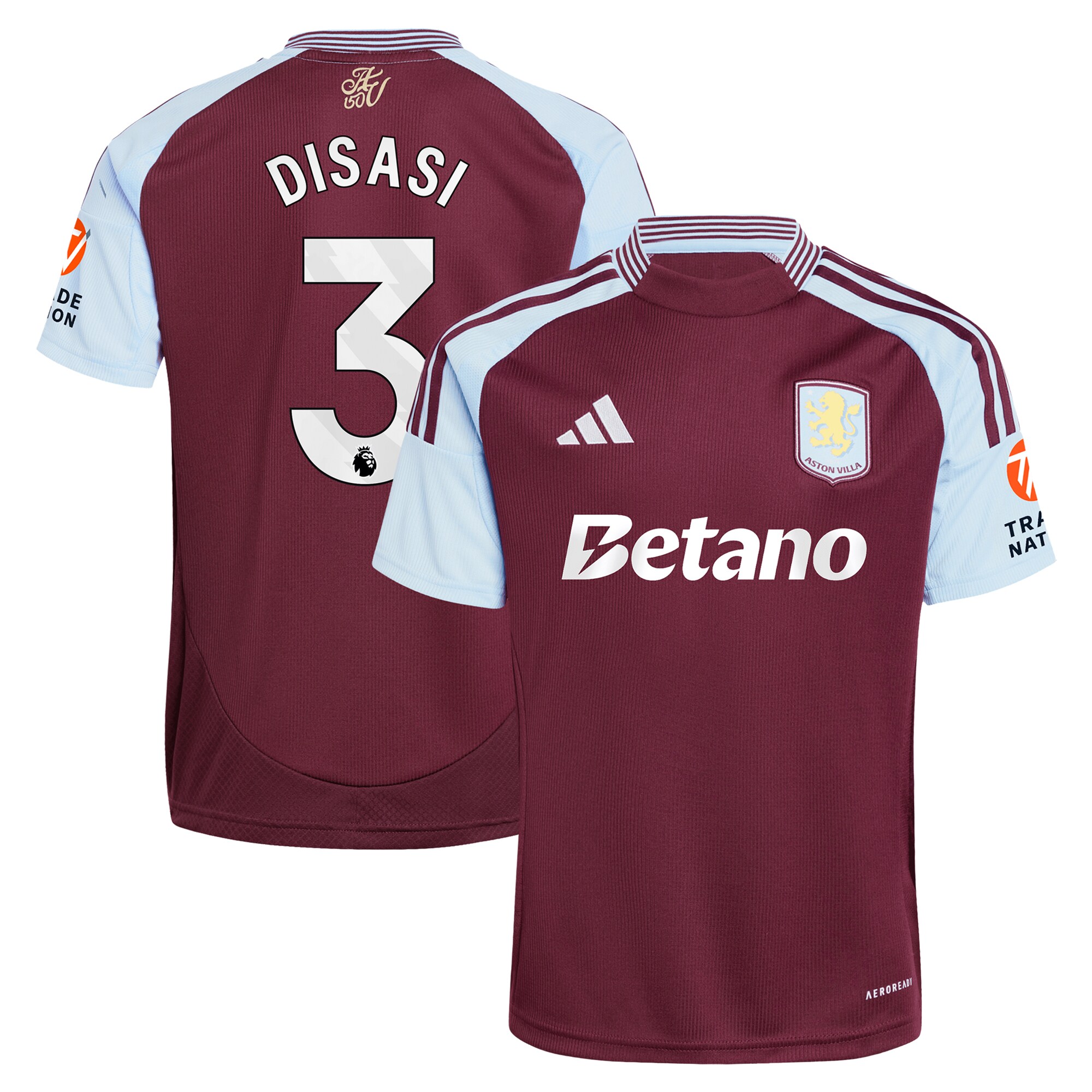 aston villa adidas home shirt 2024-25 with disasi 3 printing Collection | Aston Villa Shop Official Jerseys