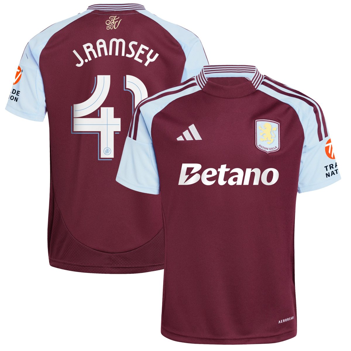 aston villa adidas home shirt 2024-25 with j. ramsey 41 cup printing Collection | Aston Villa Shop Official Jerseys