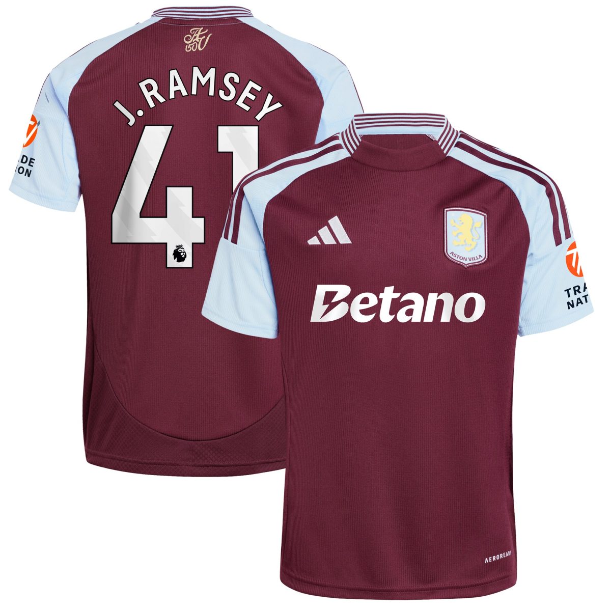 aston villa adidas home shirt 2024-25 with j. ramsey 41 printing Collection | Aston Villa Shop Official Jerseys