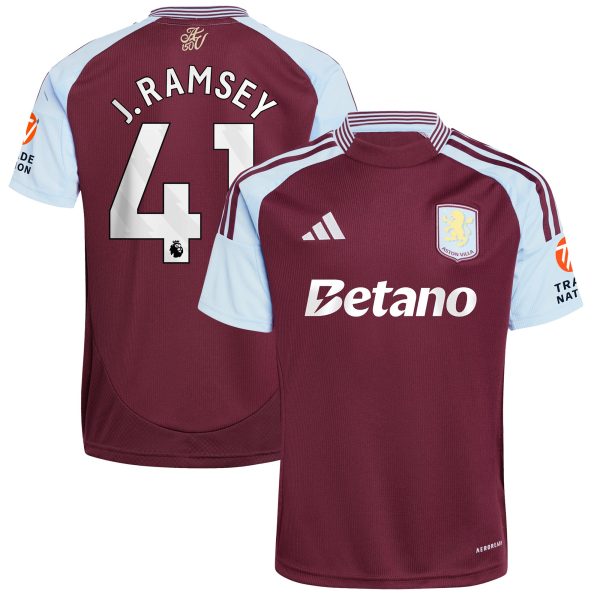 aston villa adidas home shirt 2024-25 with j. ramsey 41 printing Collection | Aston Villa Shop Official Jerseys