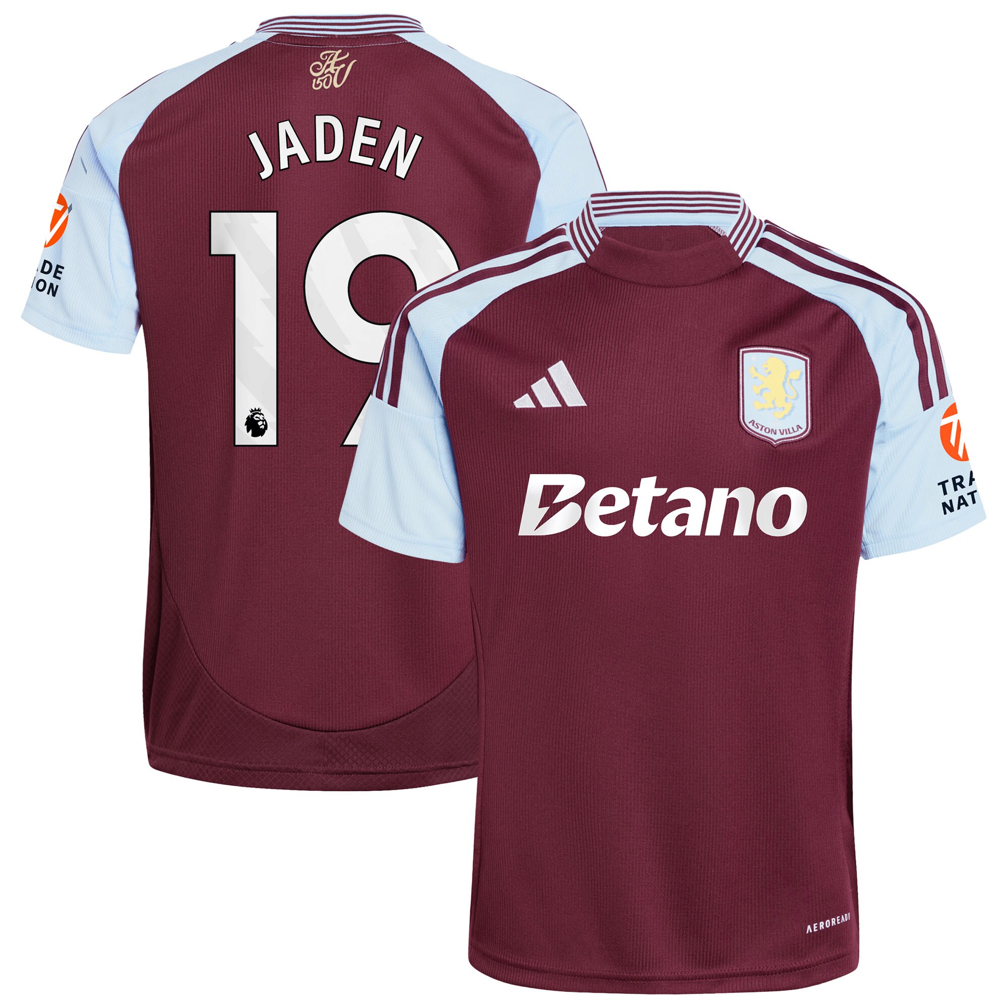 aston villa adidas home shirt 2024-25 with jaden 19 printing Collection | Aston Villa Shop Official Jerseys
