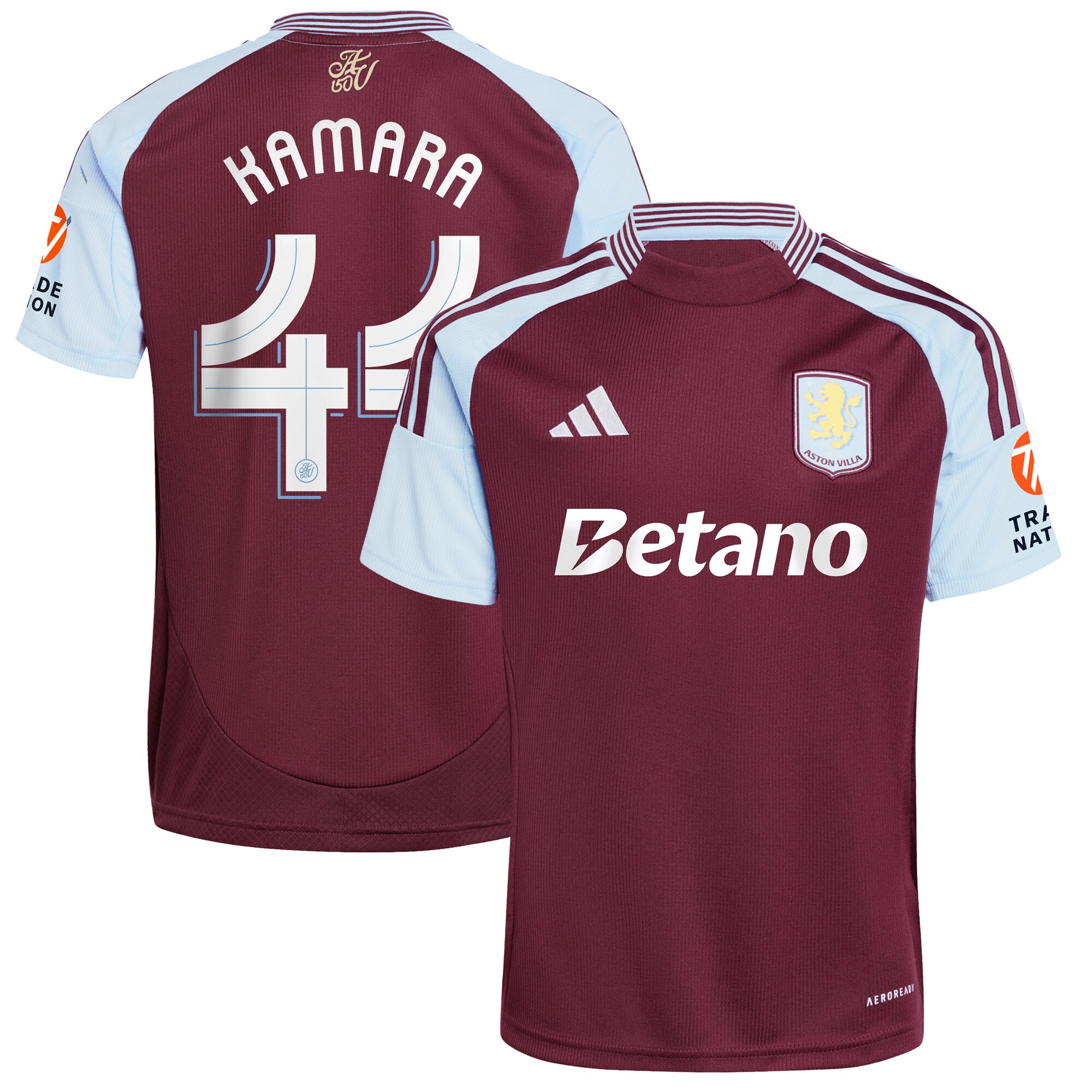 aston villa adidas home shirt 2024-25 with kamara 44 cup printing Collection | Aston Villa Shop Official Jerseys