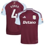 aston villa adidas home shirt 2024-25 with konsa 4 printing Collection | Aston Villa Shop Official Jerseys