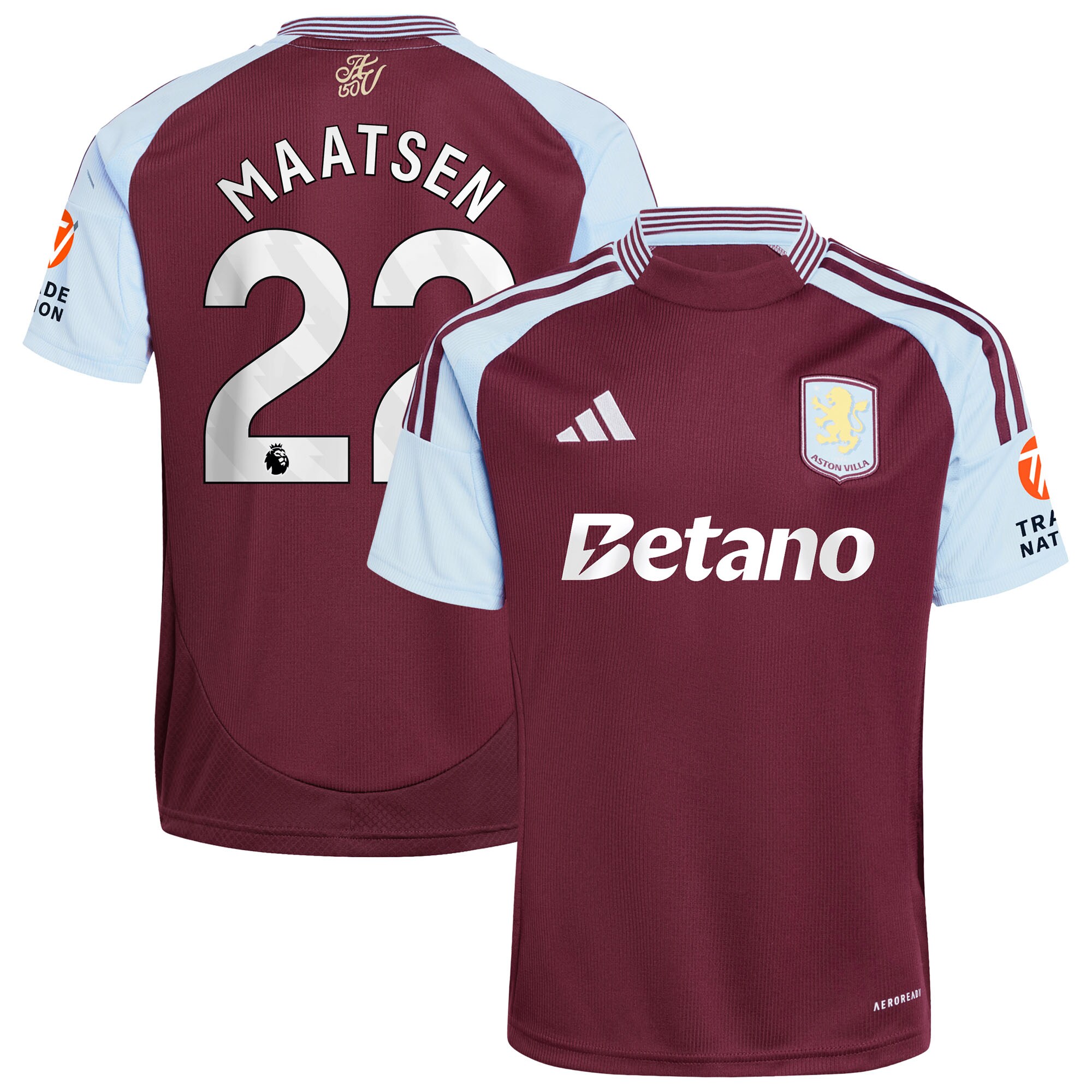 aston villa adidas home shirt 2024-25 with maatsen 22 printing Collection | Aston Villa Shop Official Jerseys