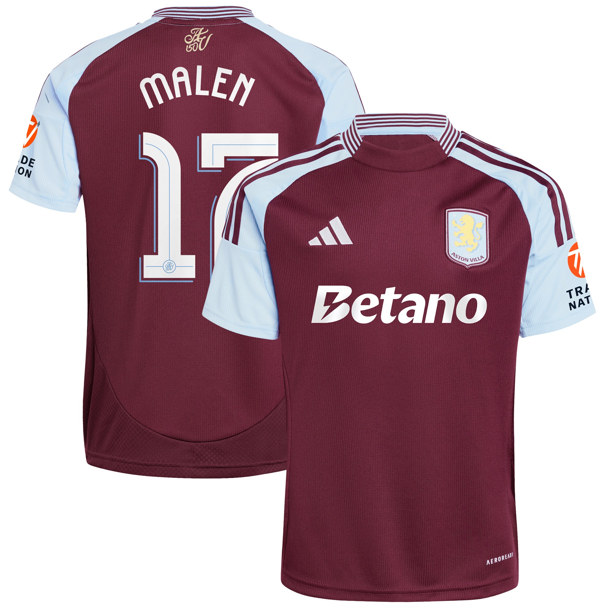 aston villa adidas home shirt 2024-25 with malen 17 cup printing Collection | Aston Villa Shop Official Jerseys