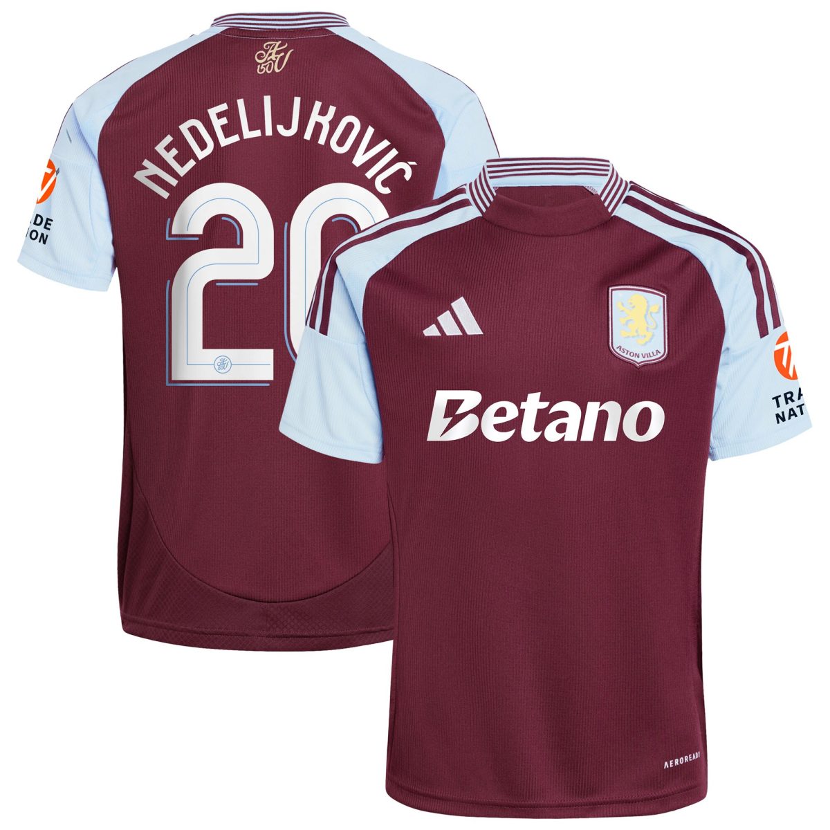 aston villa adidas home shirt 2024-25 with nedeljković 20 cup printing Collection | Aston Villa Shop Official Jerseys