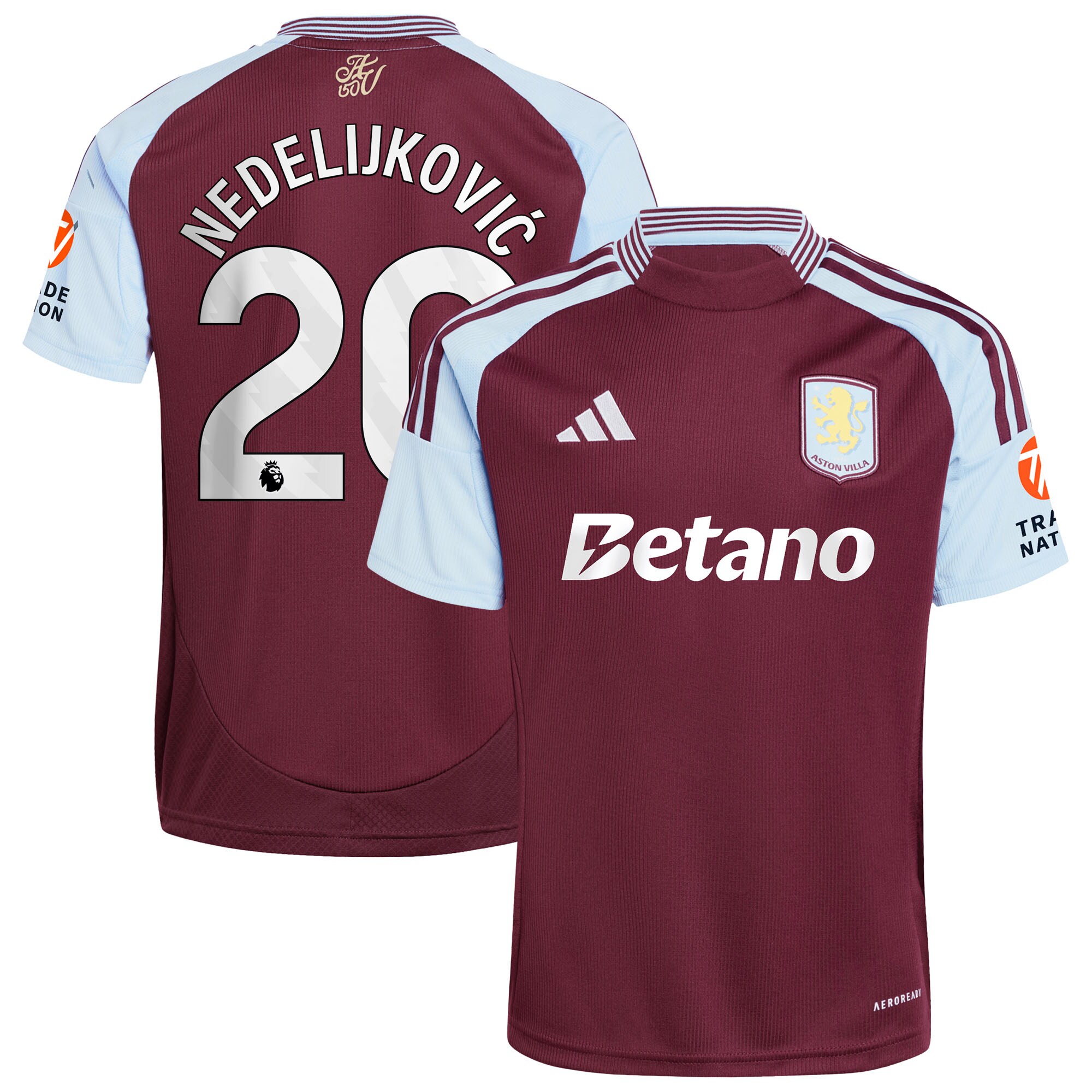 aston villa adidas home shirt 2024-25 with nedeljković 20 printing Collection | Aston Villa Shop Official Jerseys