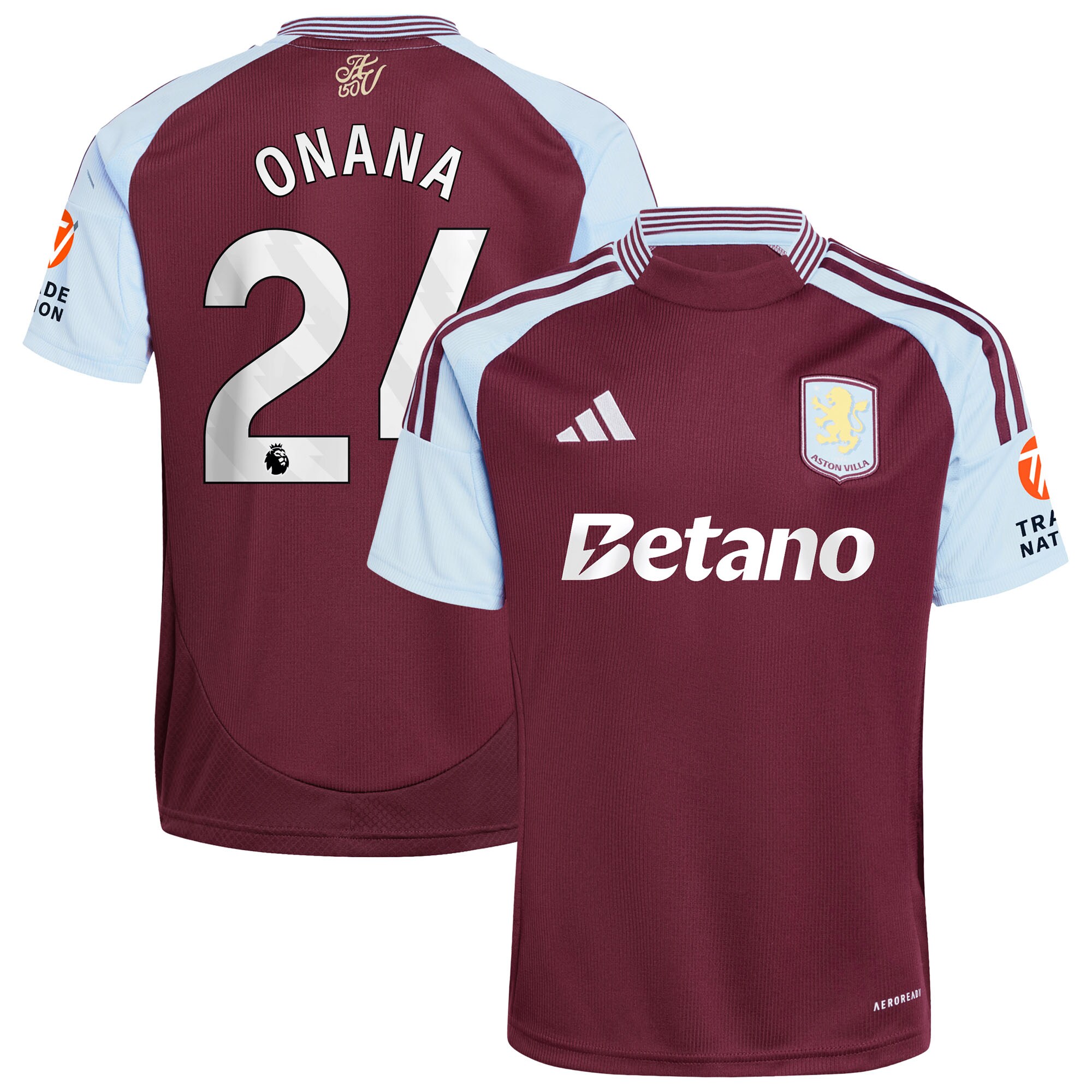 aston villa adidas home shirt 2024-25 with onana 24 printing Collection | Aston Villa Shop Official Jerseys