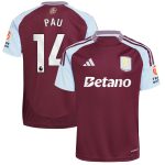 aston villa adidas home shirt 2024-25 with pau 14 printing Collection | Aston Villa Shop Official Jerseys