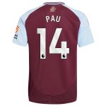 aston villa adidas home shirt 2024-25 with pau 14 printing Collection | Aston Villa Shop Official Jerseys