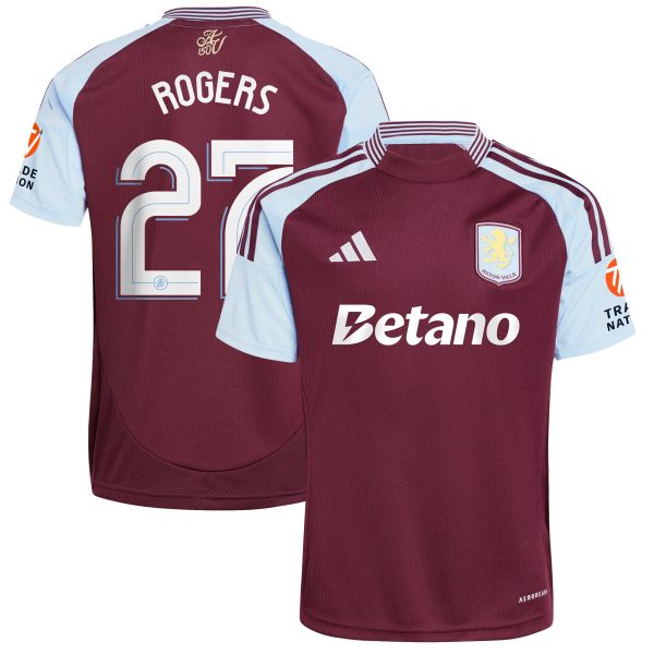 aston villa adidas home shirt 2024-25 with rogers 27 cup printing Collection | Aston Villa Shop Official Jerseys
