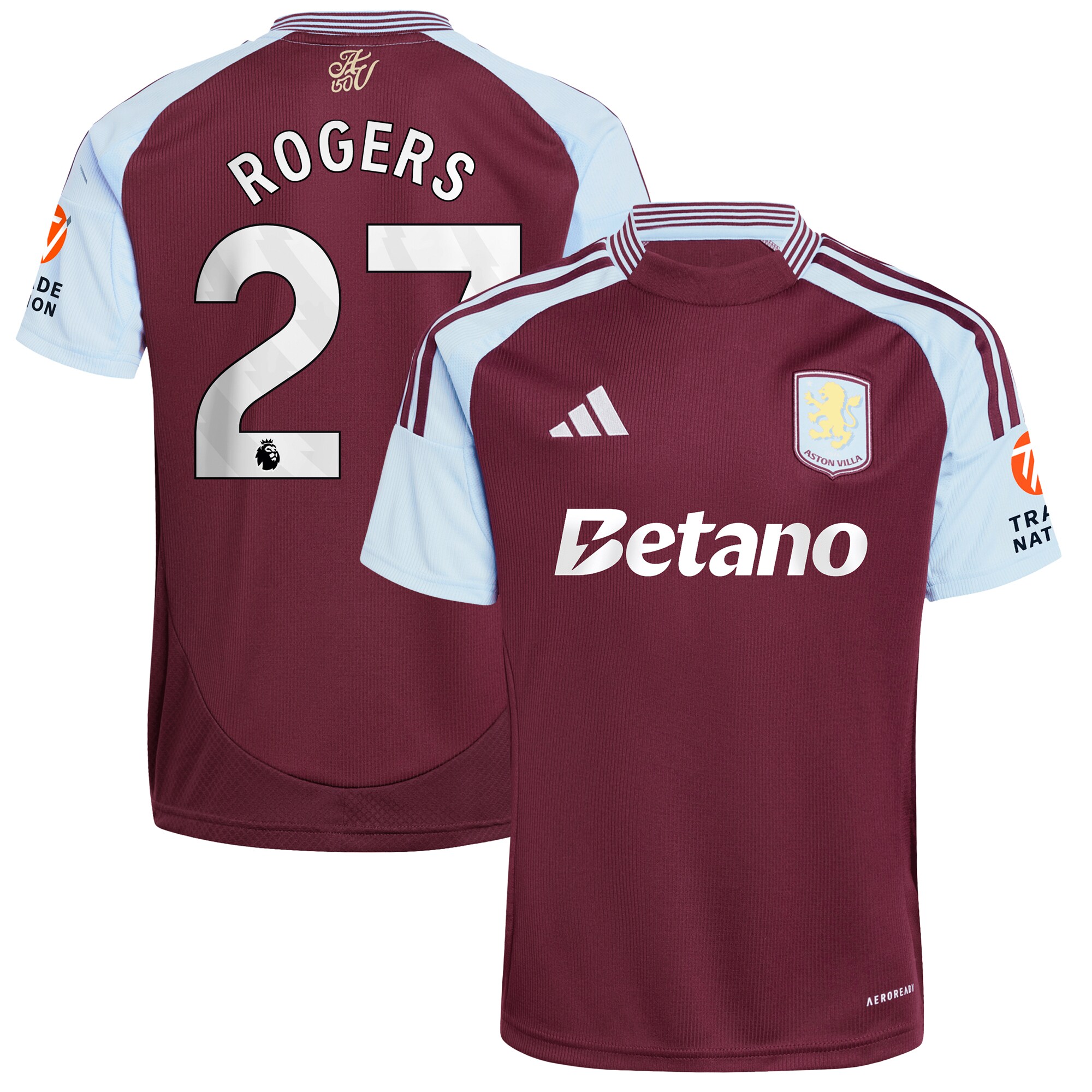 aston villa adidas home shirt 2024-25 with rogers 27 printing Collection | Aston Villa Shop Official Jerseys