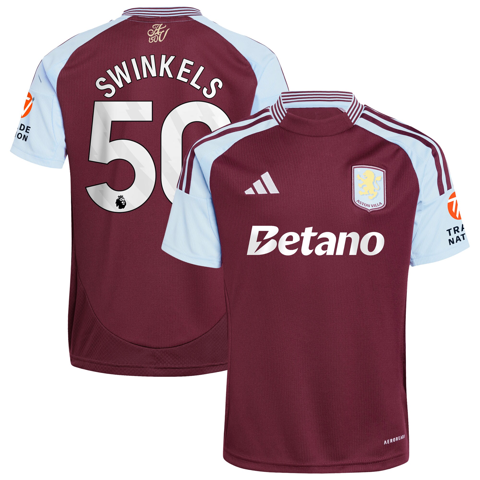 aston villa adidas home shirt 2024-25 with swinkels 50 printing Collection | Aston Villa Shop Official Jerseys
