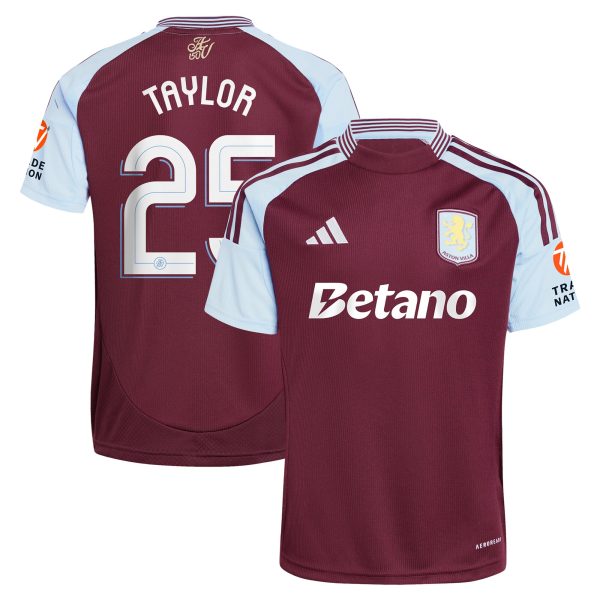 aston villa adidas home shirt 2024-25 with taylor 25 cup printing Collection | Aston Villa Shop Official Jerseys