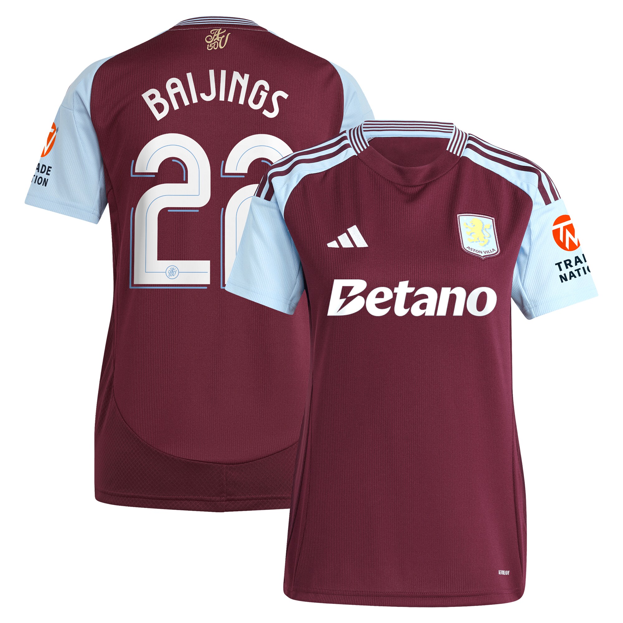 aston villa adidas home shirt 2024-25 – womens with baijings 22 cup printing Collection | Aston Villa Shop Official Jerseys