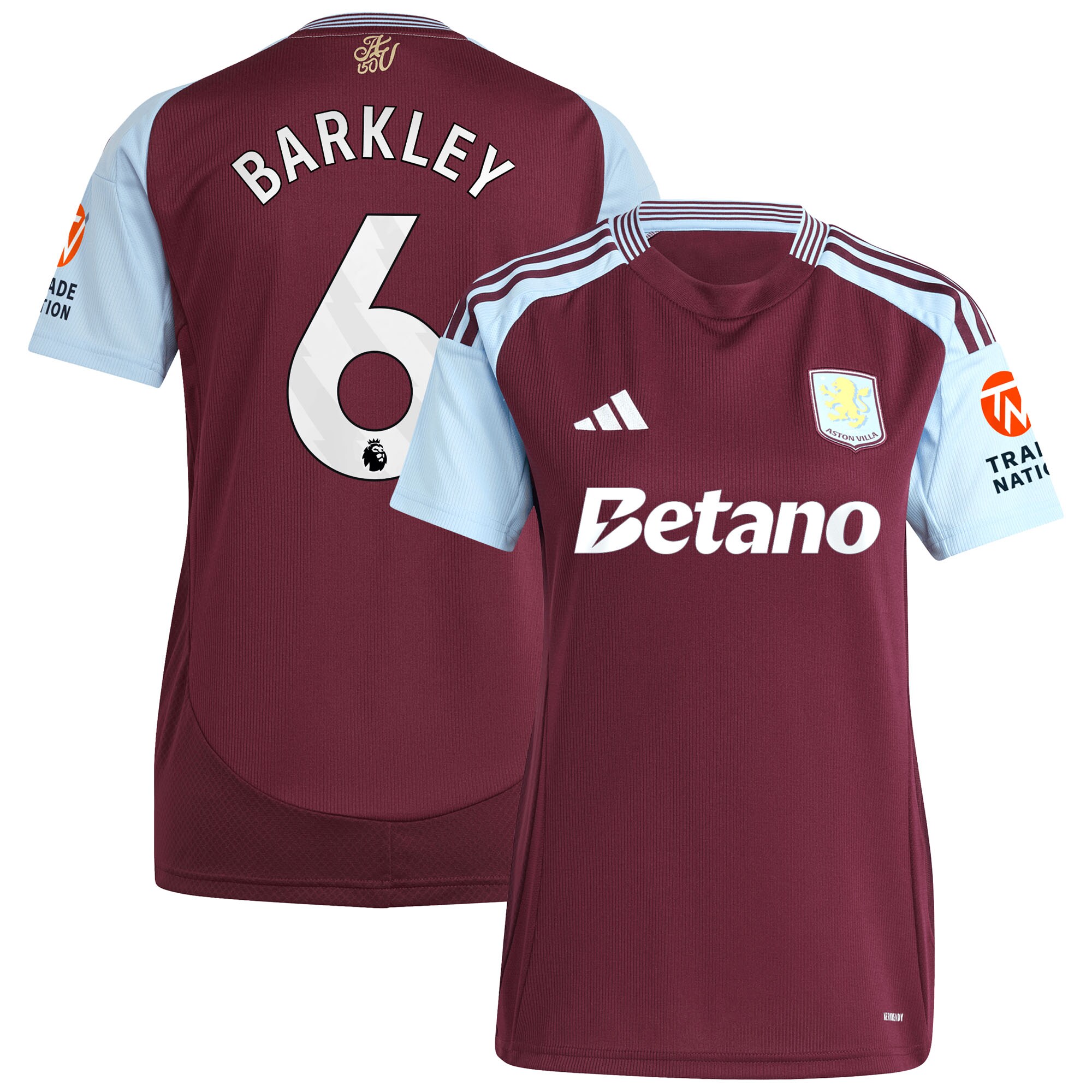 aston villa adidas home shirt 2024-25 – womens with barkley 6 printing Collection | Aston Villa Shop Official Jerseys