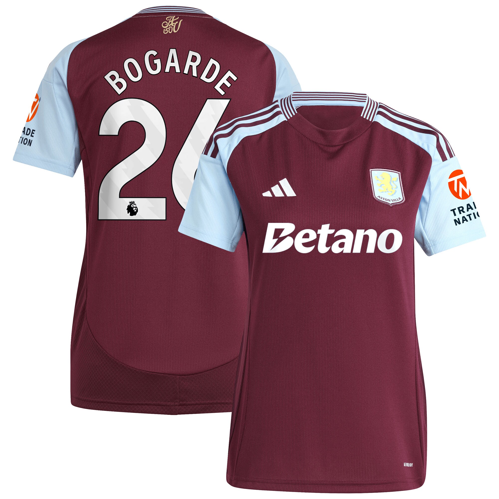 aston villa adidas home shirt 2024-25 – womens with bogarde 26 printing Collection | Aston Villa Shop Official Jerseys