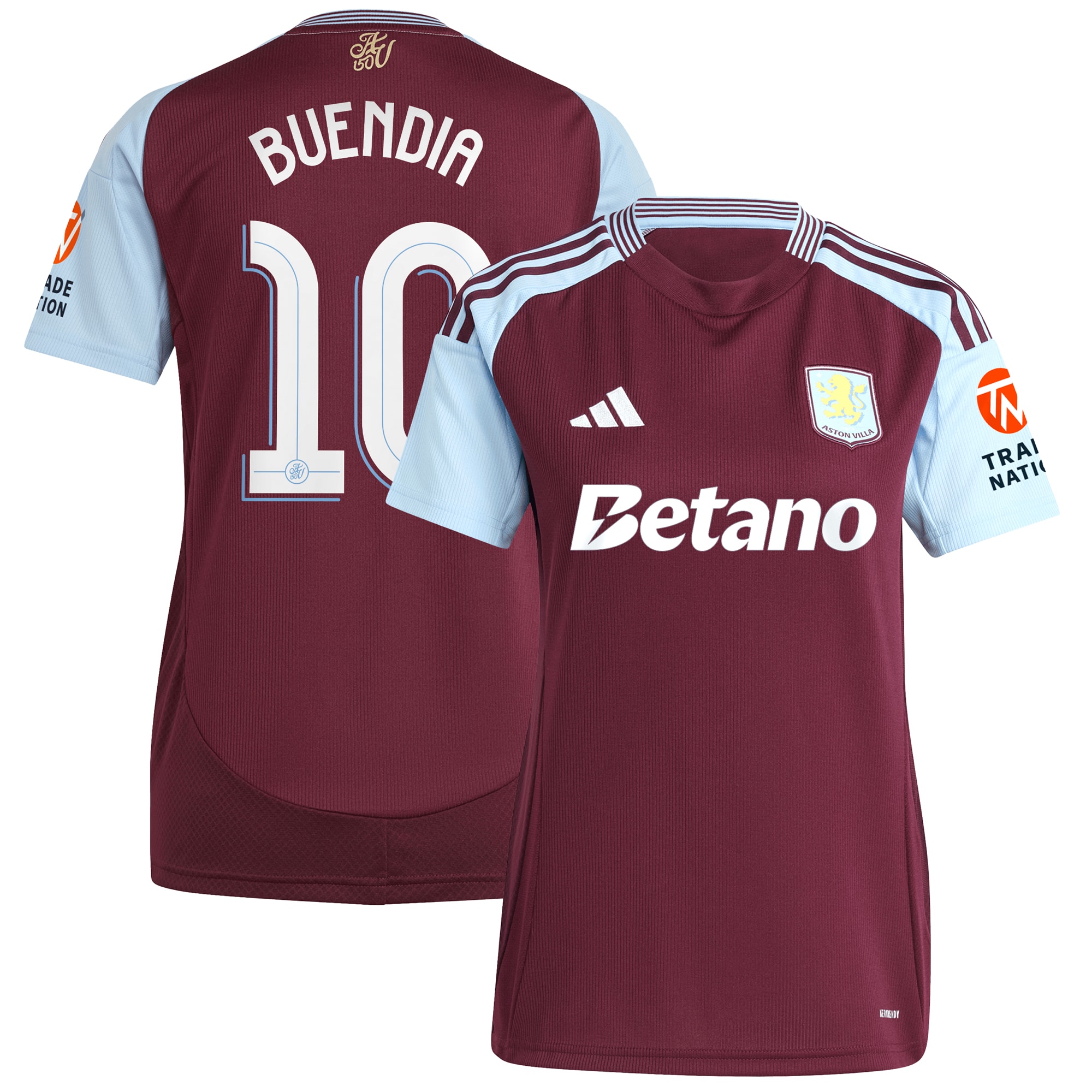 aston villa adidas home shirt 2024-25 – womens with buendia 10 cup printing Collection | Aston Villa Shop Official Jerseys