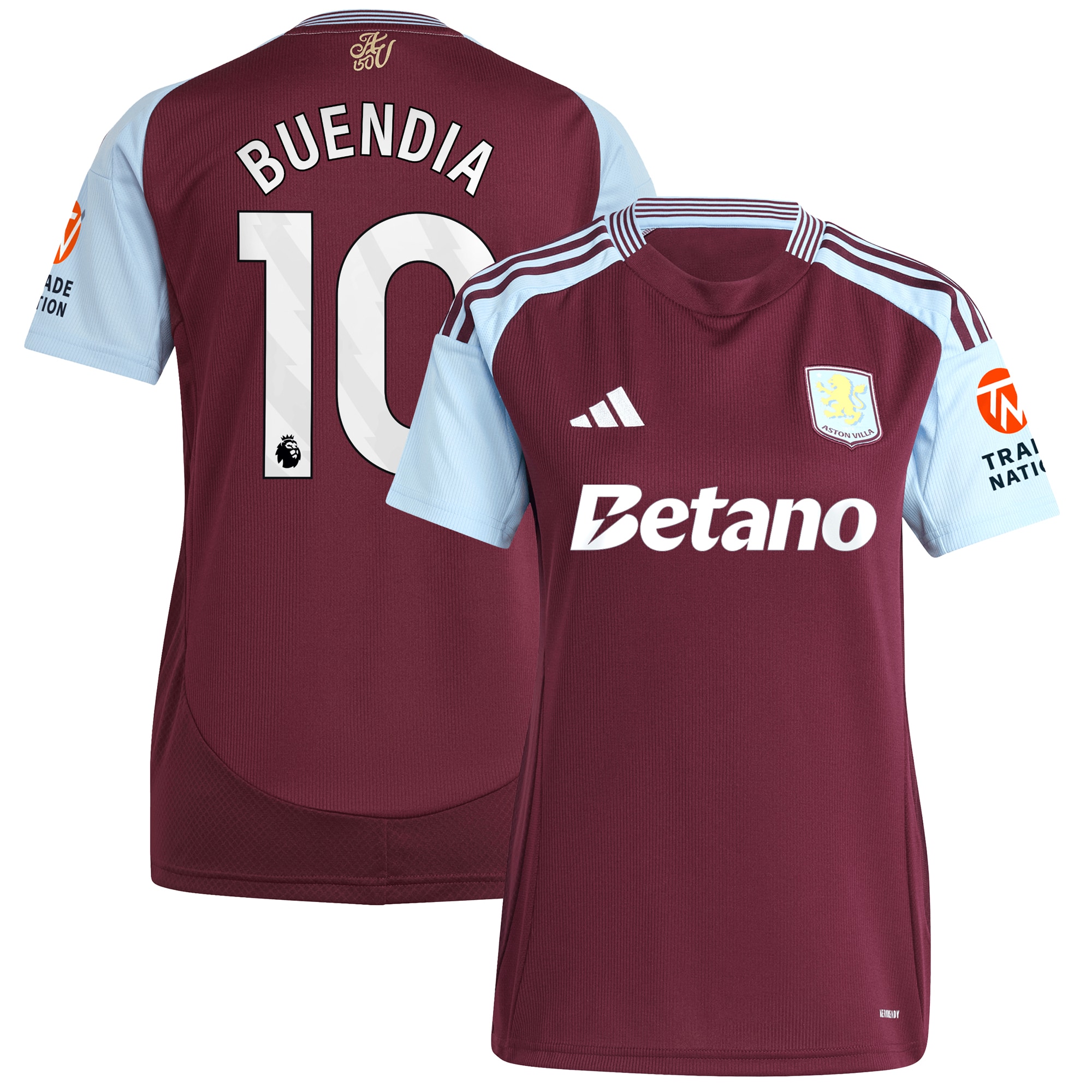 aston villa adidas home shirt 2024-25 – womens with buendia 10 printing Collection | Aston Villa Shop Official Jerseys