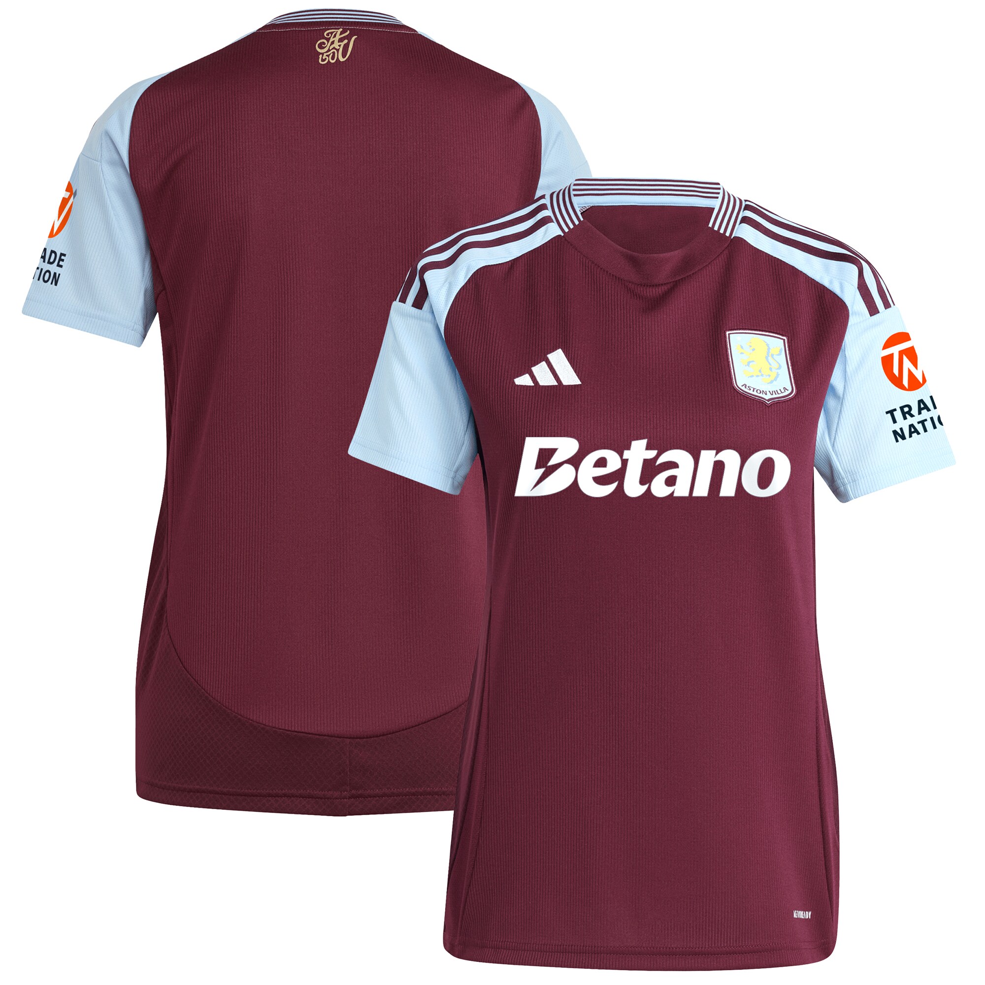 aston villa adidas home shirt 2024-25 – womens with custom printing Collection | Aston Villa Shop Official Jerseys