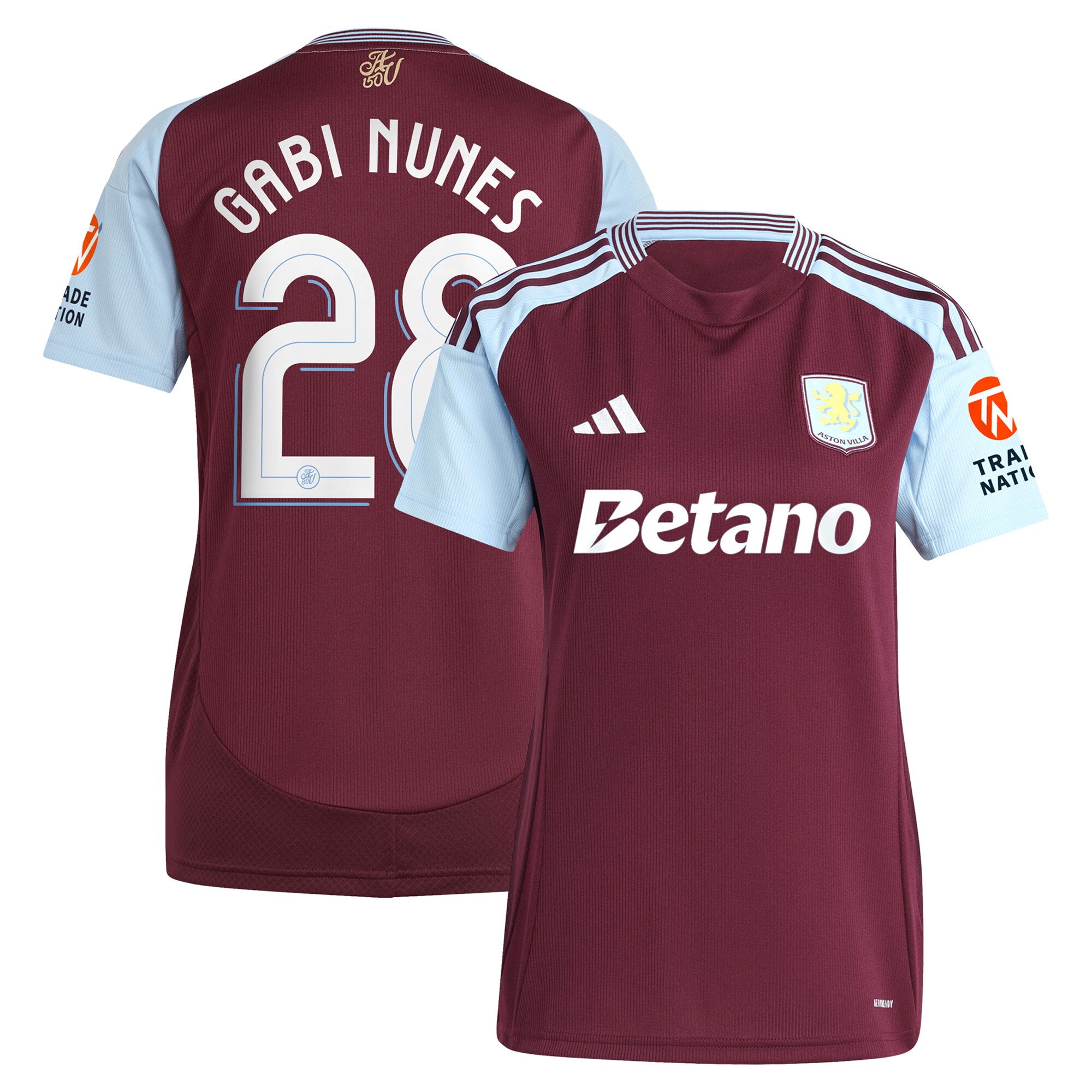 aston villa adidas home shirt 2024-25 – womens with gabi nunes 28 cup printing Collection | Aston Villa Shop Official Jerseys