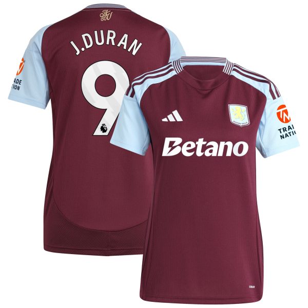 aston villa adidas home shirt 2024-25 – womens with j.duran 9 printing Collection | Aston Villa Shop Official Jerseys