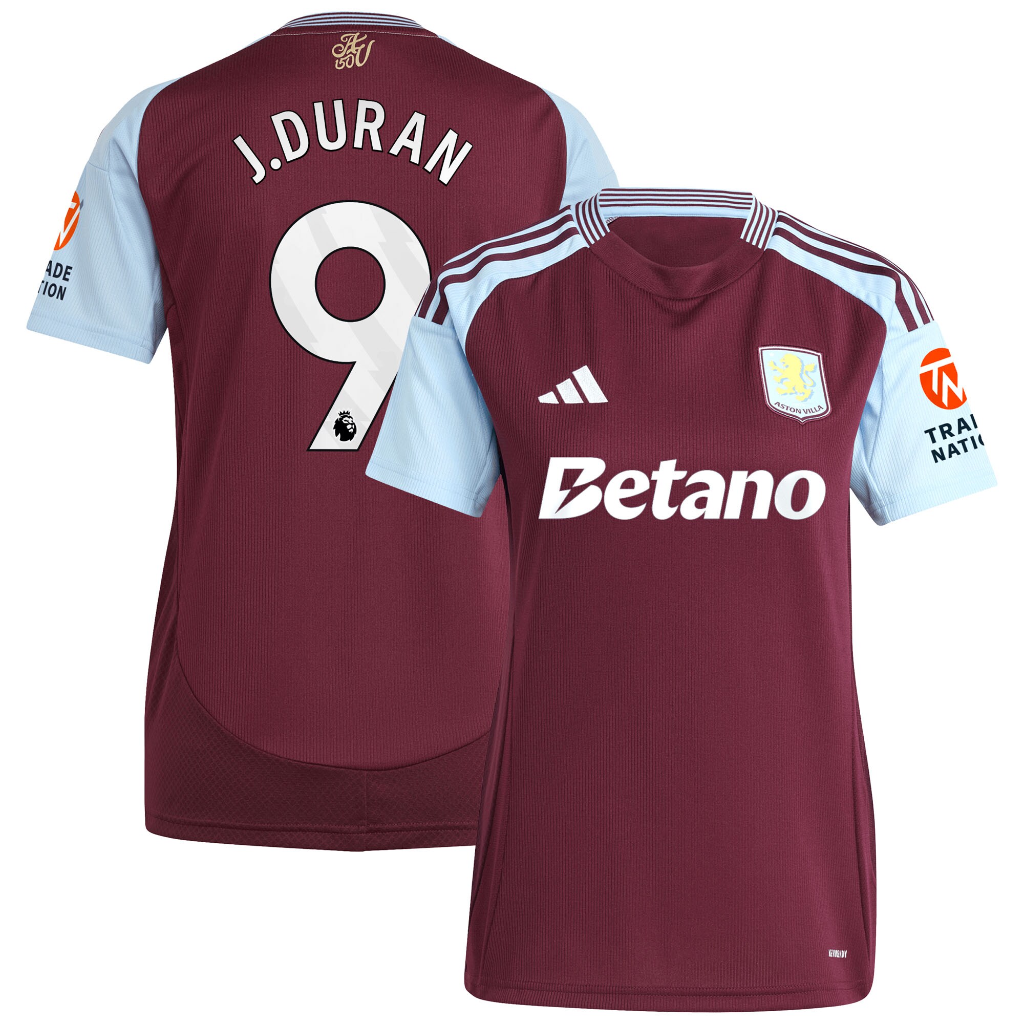 aston villa adidas home shirt 2024-25 – womens with j.duran 9 printing Collection | Aston Villa Shop Official Jerseys