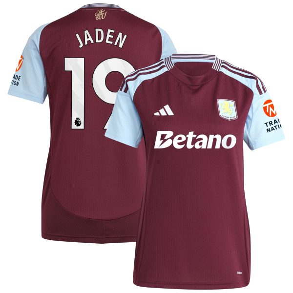 aston villa adidas home shirt 2024-25 – womens with jaden 19 printing Collection | Aston Villa Shop Official Jerseys