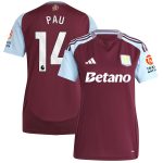 aston villa adidas home shirt 2024-25 – womens with pau 14 printing Collection | Aston Villa Shop Official Jerseys
