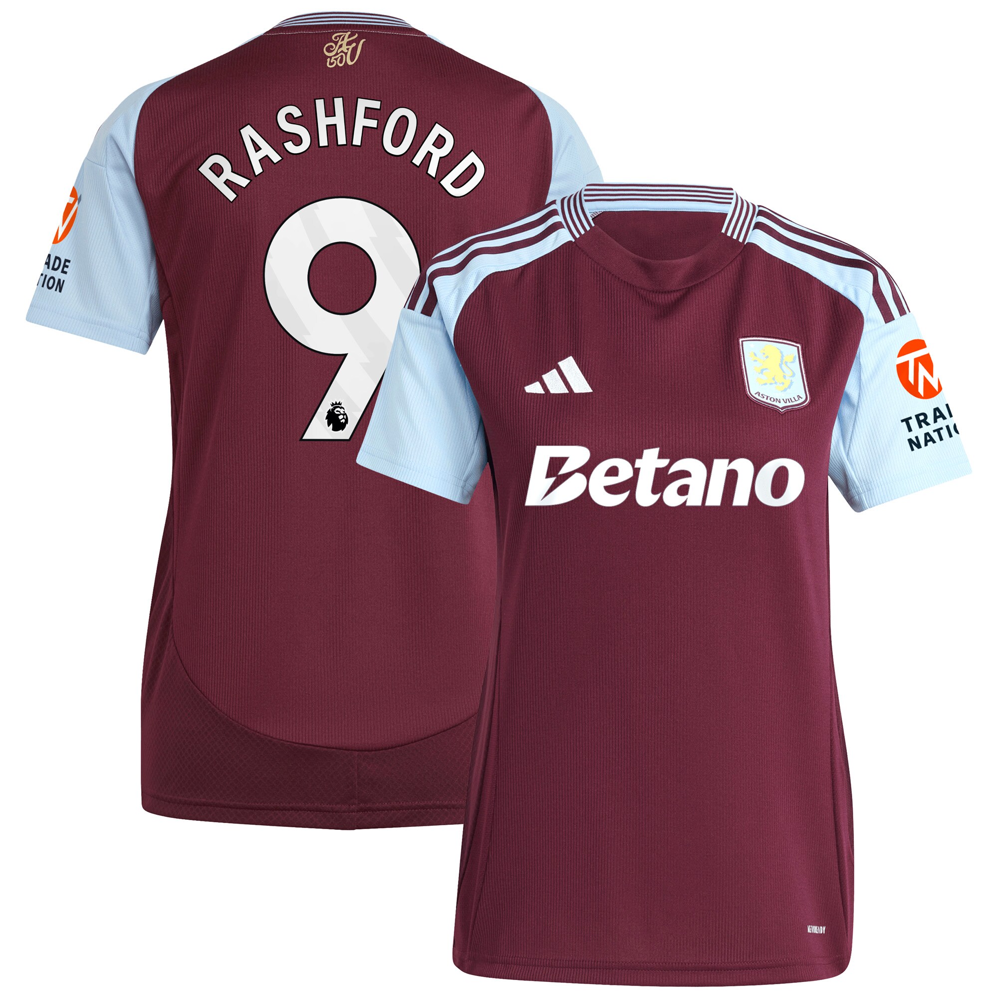 aston villa adidas home shirt 2024-25 – womens with rashford 9 printing Collection | Aston Villa Shop Official Jerseys