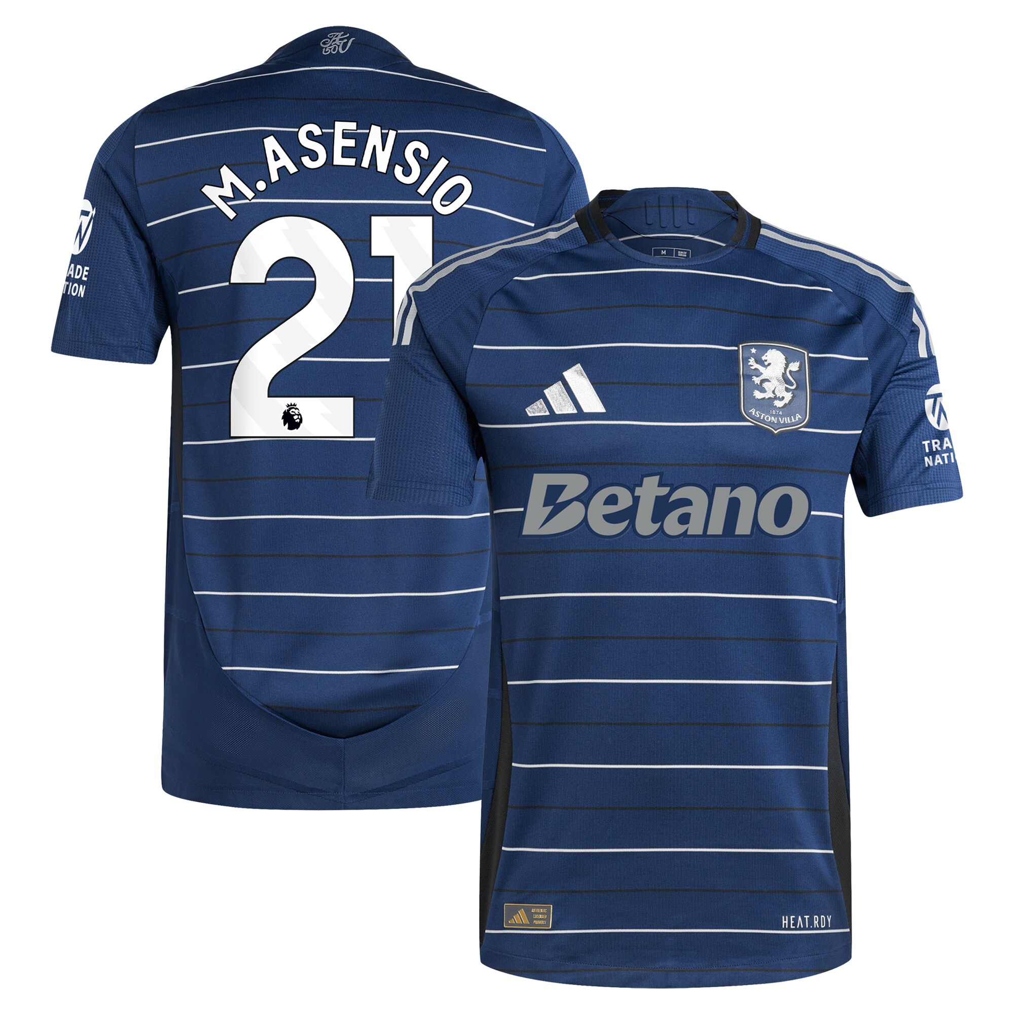 aston villa adidas third authentic shirt 2024-25 with m.asensio 21 printing Collection | Aston Villa Shop Official Jerseys
