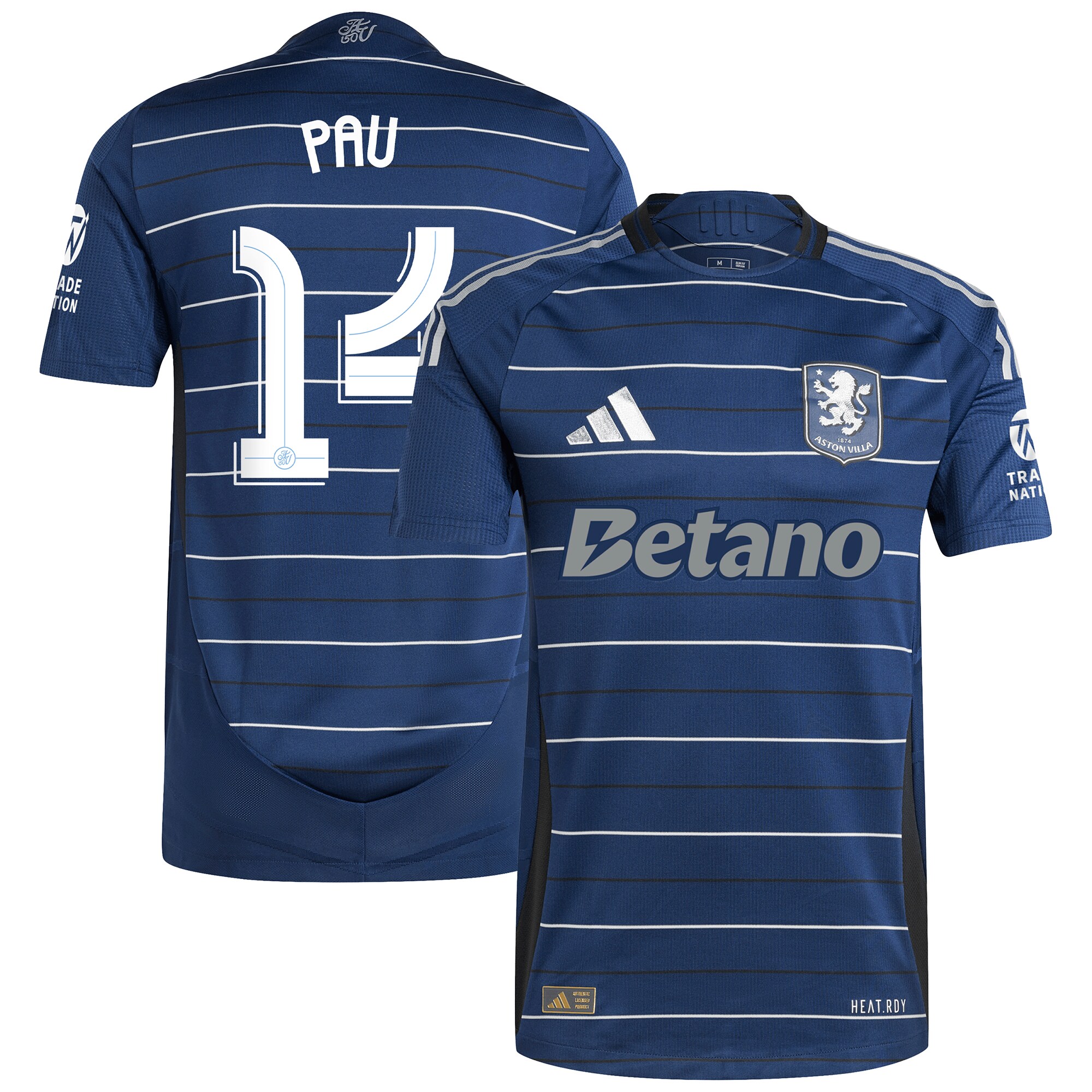 aston villa adidas third authentic shirt 2024-25 with pau 14 cup printing Collection | Aston Villa Shop Official Jerseys