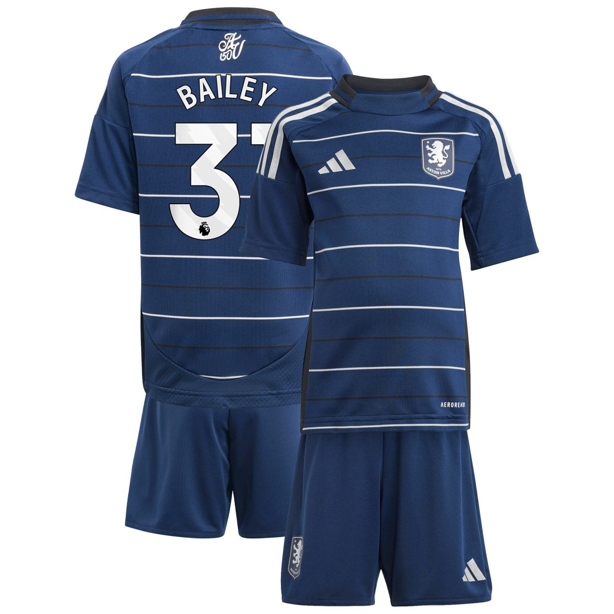 aston villa adidas third minikit 2024-25 with bailey 31 printing Collection | Aston Villa Shop Official Jerseys