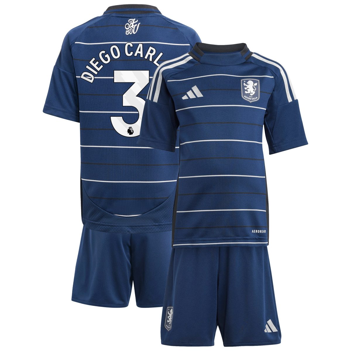 aston villa adidas third minikit 2024-25 with diego carlos 3 printing Collection | Aston Villa Shop Official Jerseys