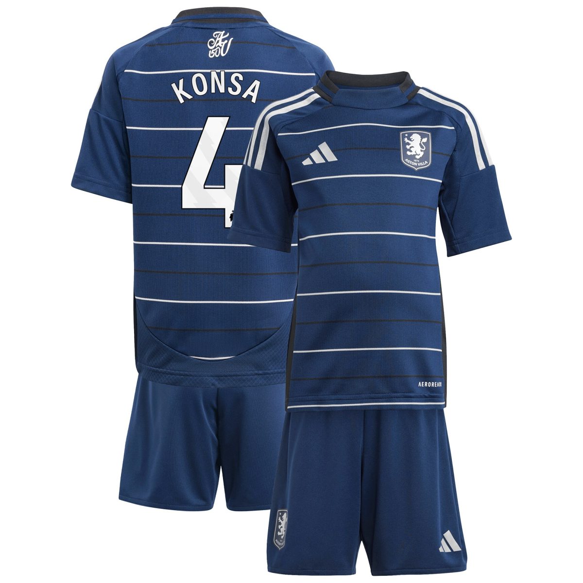 aston villa adidas third minikit 2024-25 with konsa 4 printing Collection | Aston Villa Shop Official Jerseys