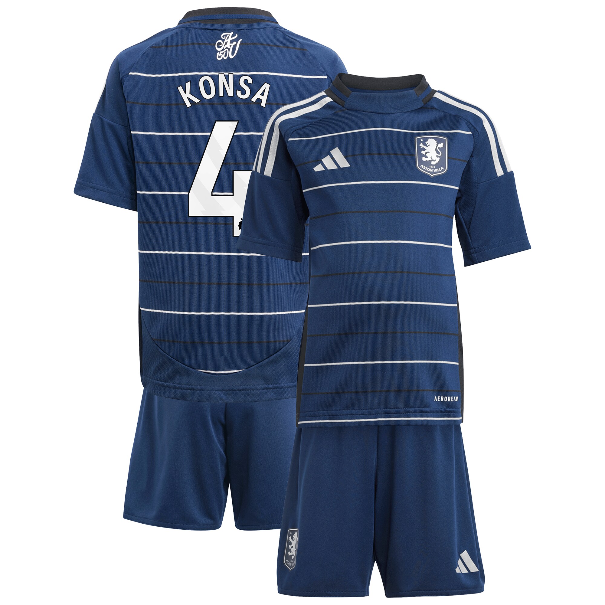 aston villa adidas third minikit 2024-25 with konsa 4 printing Collection | Aston Villa Shop Official Jerseys